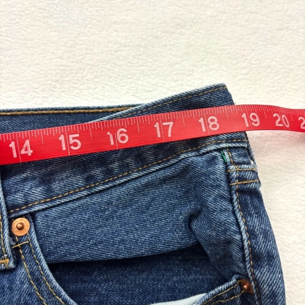 Levi’s 501 Button Fly Medium‎ Wash Rugged Solid Classic “50’s” Jeans Size 36/32